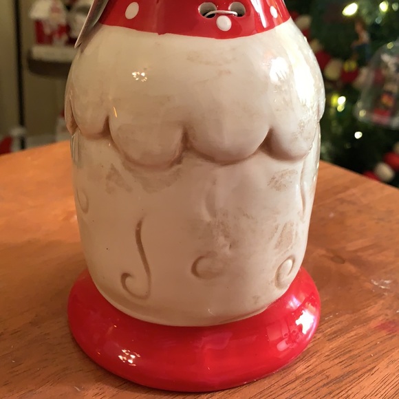 Johanna Parker Nostalgic Santa Bell Christmas decorations NIB RED WHITE - Picture 4 of 9